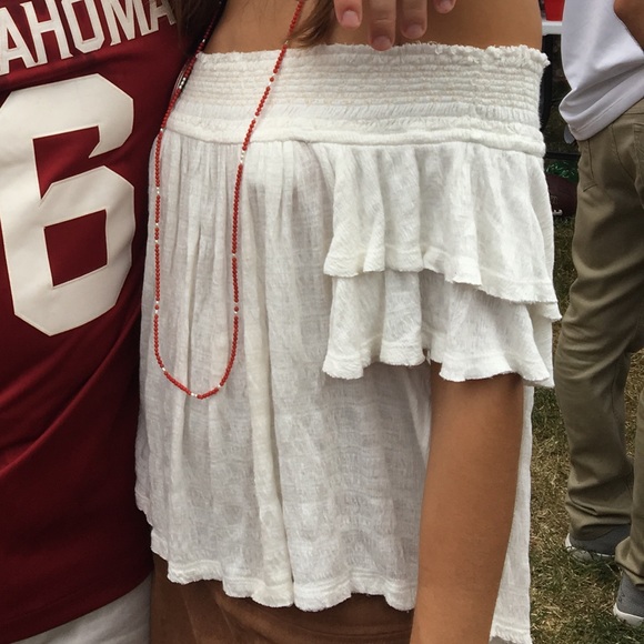 Free People Santorini Off The Shoulder Top - Picture 2 of 5